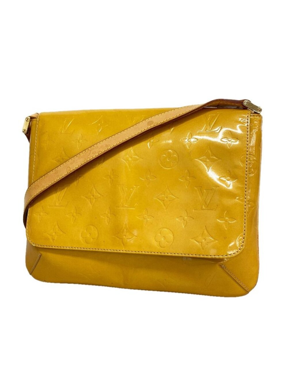 Louis Vuitton Shoulder Bag Vernis Thompson Street Beige